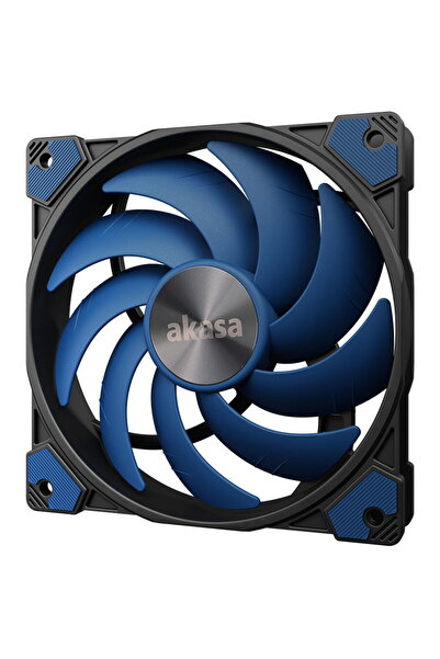 Akasa Alucia SC Lüfter, ventilator de 140 mm, 600 - 1.800 rpm, Negru/Albastru