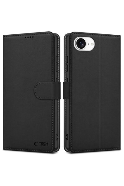 Tech-Protect Θήκη πορτοφόλι iPhone 16E Μαύρο ματ