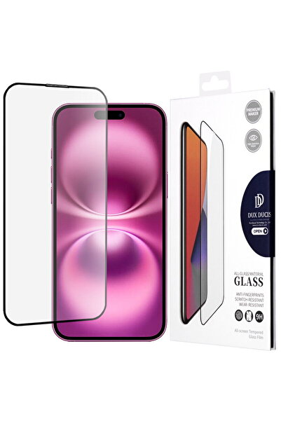 Dux Ducis Folie pentru iPhone 16 Plus - Sticlă securizată - Negru