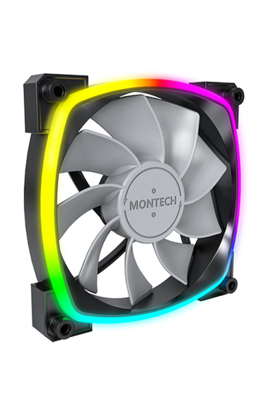 MONTECH RX120 PWM B, 1 ventilator de 120 mm, 1600 rpm, Negru