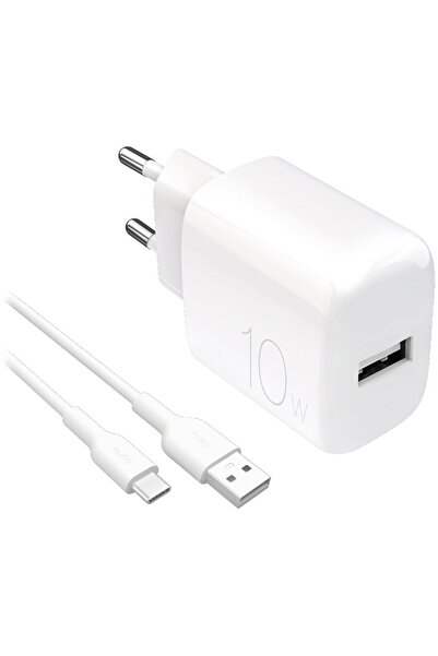 Puro USB-A + USB-C Alb 10W