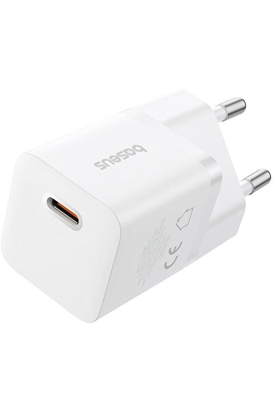 Baseus GaN5 mini, Încărcare rapidă 25W, 1 x USB Tip-C, Alb