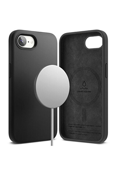 Ringke Husa pentru iPhone 16e - Silicone Magnetic MagSafe - Black