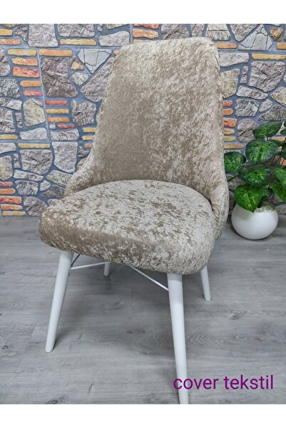 COVER TEKSTİL KOLLU SANDALYE KILIFI KADIFE KUMAŞ