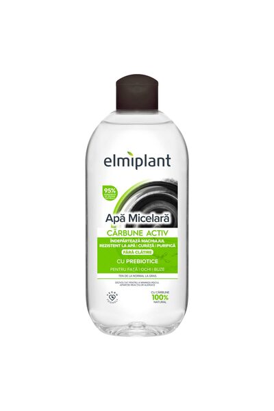 ELMIPLANT Lotiune micelara detox cu probiotice si carbune, Elmiplant, 400ml