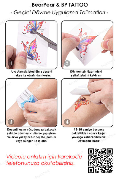 BP Tattoo Geometrik Aslan Geçici Kol Bacak Omuz Dövmesi