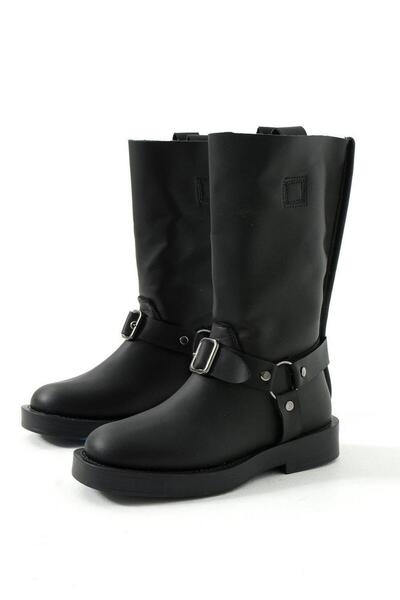 Fox Shoes T 973530309   Cizme negre de damă cu toc mic
