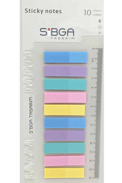 sibga tasarım Διαφανές έγχρωμο Postit Post-it Post It. Σελιδοδείκτης Σελιδοδε...