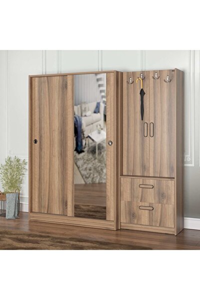 Abre VM-300348 DORE CEVİZ VESTİYER PORTMANTO
