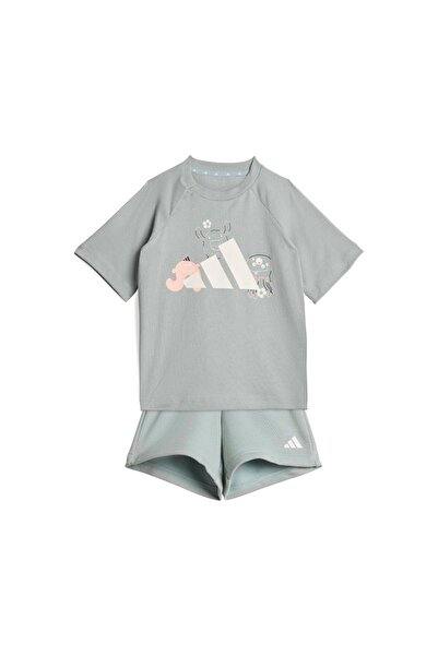 adidas KC4614-B I Trnstr T Set Bebek T-Shirt Gri