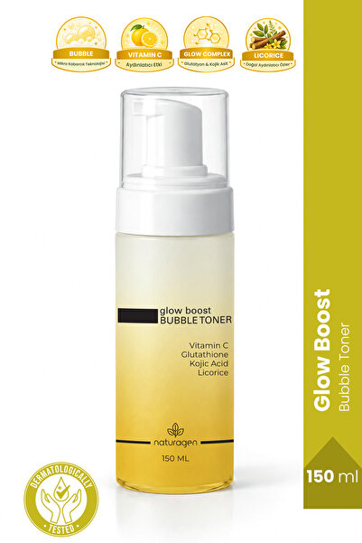 Naturagen Glow Boost Bubble Toner 150ml | Aydınlatıcı Cilt Tonu Eşitleyici | ...