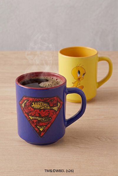 Rakle Tweety & Superman Baskılı 2'li Kupa Seti 250 cc
