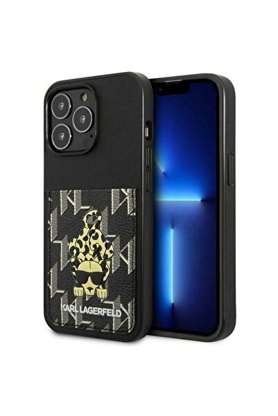 Karl Lagerfeld Karlimals Cardslot Wallet Case for iPhone 13 Pro Max, Black