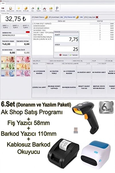 PazarTimi Barkod Satış Sistemi & Market Programı & Fiş Yazıcı & Kablosuz Bark...
