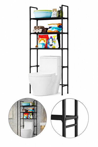 OEM HomeRoy – Suport Baie 47x25x155 cm, cu 3 Etaje pentru Depozitare