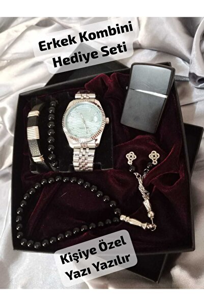 Brality KİŞİYE ÖZEL YAZI YAZILIR , Özel Kutulu ERKEK Kombini, Hediyelik Set (...