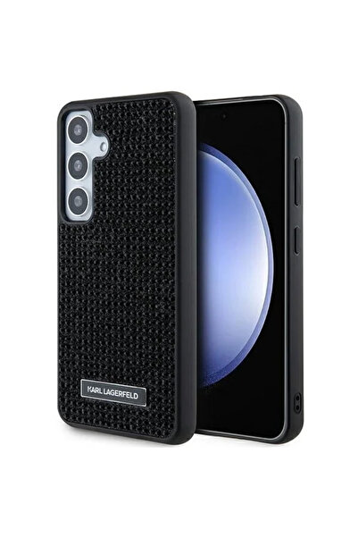 Karl Lagerfeld Carcasă cu logo metalic și stras pentru Samsung Galaxy S24 - n...