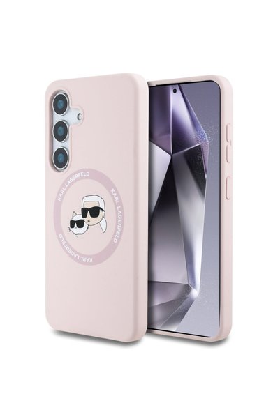 Karl Lagerfeld Husă pentru Samsung Galaxy S25 - Silicon cu design cu capete d...