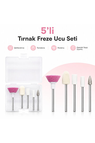 BEAUTY BOX COSMETIC مجموعة لقم العناية بالأظافر عالية الجودة مكونة من 5 قطع، ...
