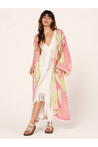 Utopia CAFTAN / Yellow & Pink