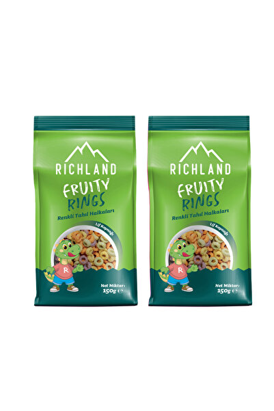 Richland Fruity Rings Renkli Tahıl Halkaları 150 G - (2'Lİ SET)