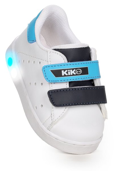 Kiko Kids Royzo Cırtlı Işıklı Erkek Bebek Spor Ayakkabı