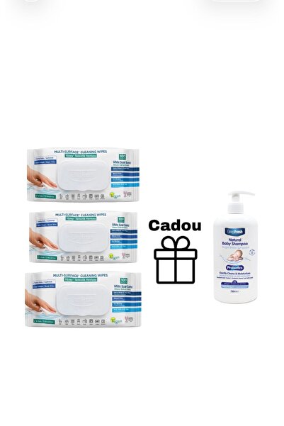 Deep Fresh Servetele umede pentru multisuprafete cu bicarbonat si otet 100 bu...