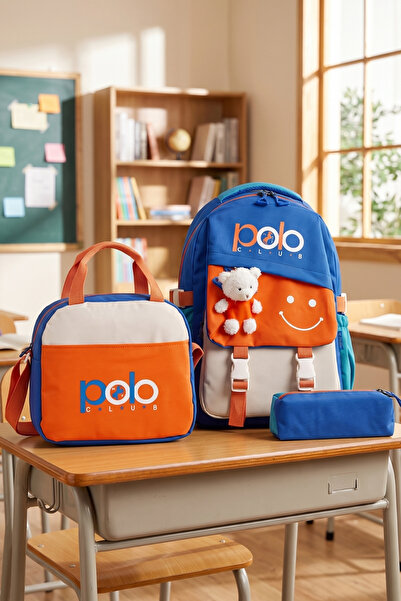 By Hakan My Polo 2015 3-Piece Primary School Middle School Bag Backpack Schoo...