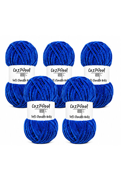 Coziwool Kadife El Örgü İpliği Soft Chenille Bulky 5'li paket, 5X100 Gr. 120 ...