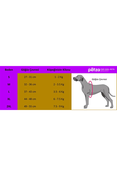 Petza Küçük ve Orta Irk Köpek Mont Murpota Turuncu