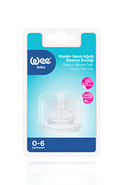 Wee Baby Geniş Ağızlı Biberon Emziği Normal Akış 0-6 Ay