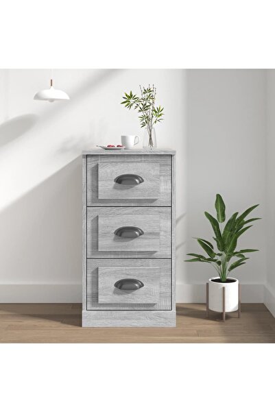 Concept Servantă, gri sonoma, 36x35,5x67,5 cm, lemn prelucrat