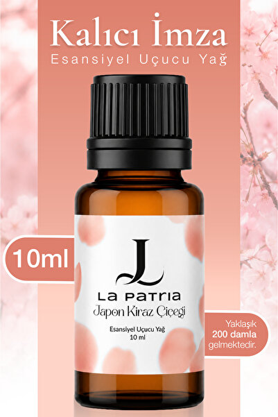 LaPatria Çamaşır Yün Kurutma Topu Kokusu - Japon Kiraz Çiçeği - 10 ml - 1 Adet - Esansiyel Uçuçu Yağ