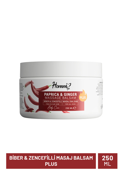 hommlife Biber & Zencefilli Masaj Balsam Plus 250 ml