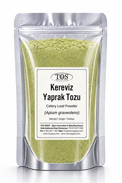 TOS The Organic Spices Kereviz Yaprak Tozu 100 gr (1. KALİTE) Apium Graveolen...