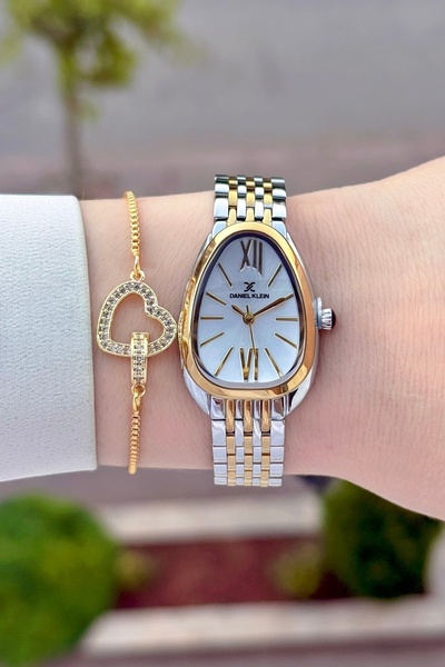 Daniel Klein Sarı Silver Renk 25 Mm 24 Ay Garantli Kadın Kol Saati