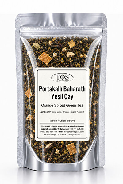 TOS The Organic Spices شاي أخضر بالبرتقال والبهارات 40 جرام (1. جودة) شاي الب...