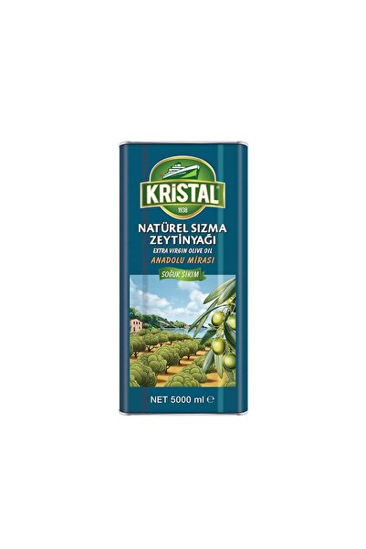 Kristal Anadolu Mirası Natürel Sızma Zeytinyağı 5 L Teneke