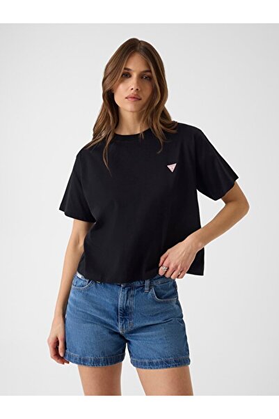Guess Jeans Guess_jeans Γυναικείο T-Shirt Μαύρο W4YI05K8HM0