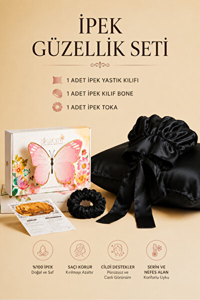 silkwormlife Silkworm Life 100% Silk Beauty Set – Pillowcase (50X70) + Silk B...