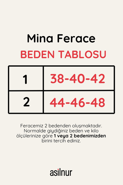 ASİLNUR Mina Ferace Kahverengi