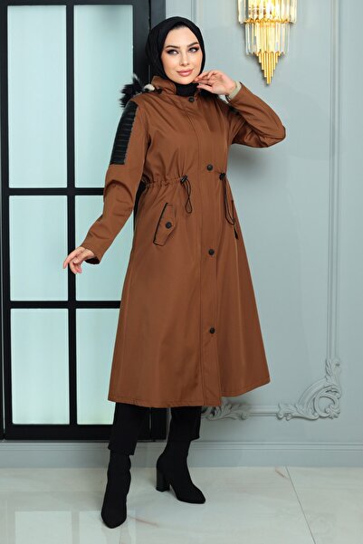 Missvalle Garni Detailed Coat Tan 10386