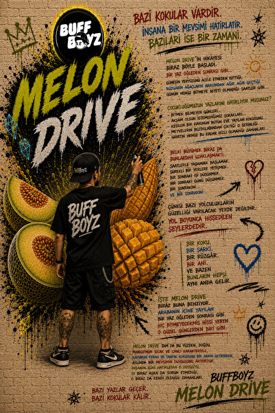 BUFFBOYZ Araba Kokusu -Melon Drive- Kavun Mango Parfüm Etkili Uzun Süre Kalıc...