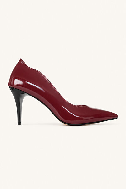 Arzillo Mirelia Genuine Burgundy Patent Leather Heeled Shoes