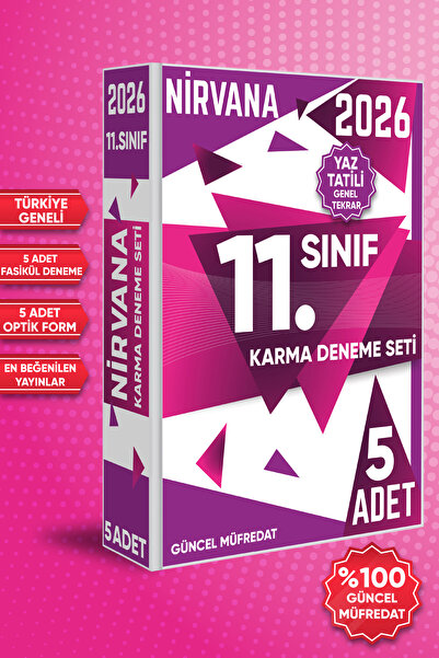 3K YAYIN 2026 11. Sınıf Nirvana Yaz Tatili Genel Tekrar Karma Deneme Seti 5 F...