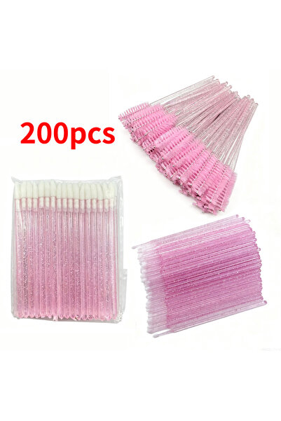 Choice4 فرشاة إزالة الرموش الخاصة C638-pink 200 قطعة، فرشاة دقيقة لإزالة الرموش