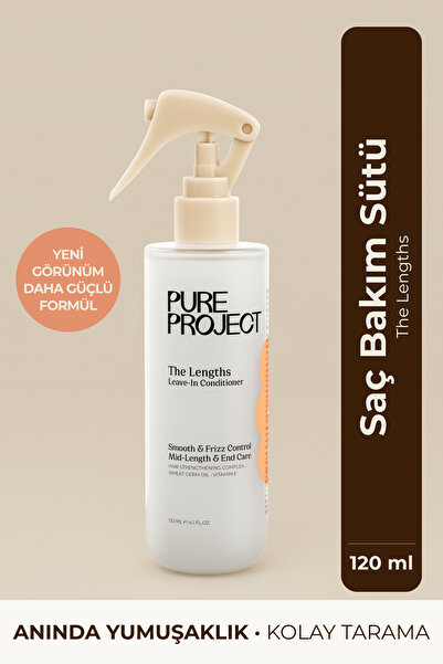 Pure Project Saç Bakım Sütü 120 ml | Dolaşma, Elektriklenme & Kırık Karşıtı B...