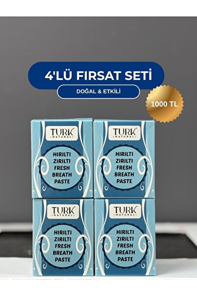 Turk Natural Hırıltı Zırıltı Ballı Baharat Macunu 4’lü Ekonomik Paket