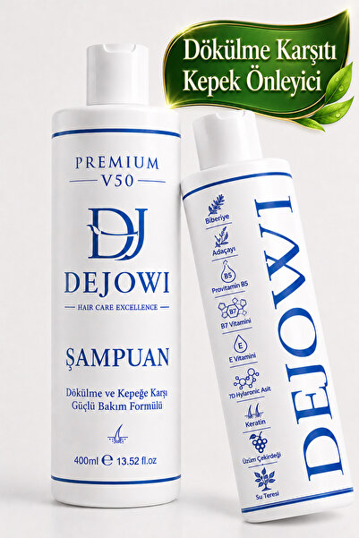 Dejowi V50 Premium Dökülme ve Kepek Karşıtı Şampuan 400 ml SLS/SLES İçermez
