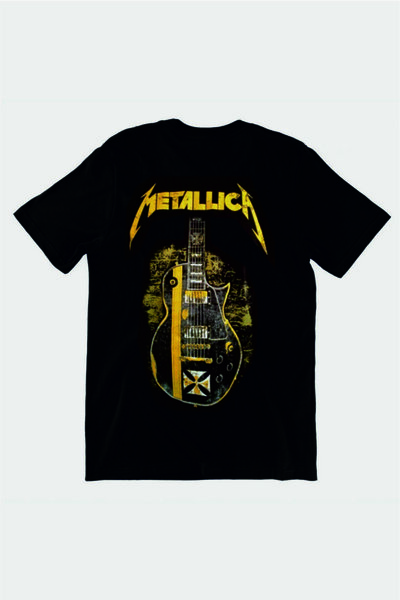 StüdyoÜmitTişört Metallica James Hetfield Gitara Štampano Prevelika Pamučni d...